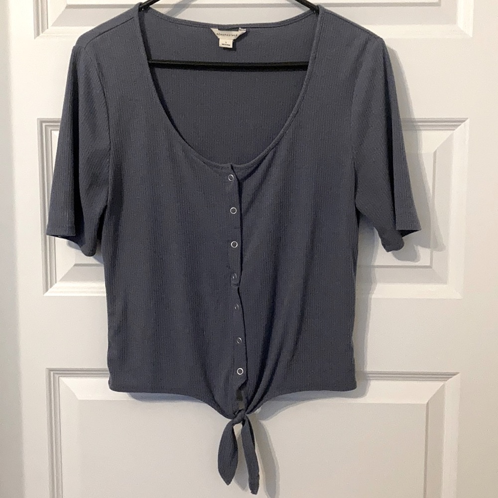 Aeropostale blue crop top